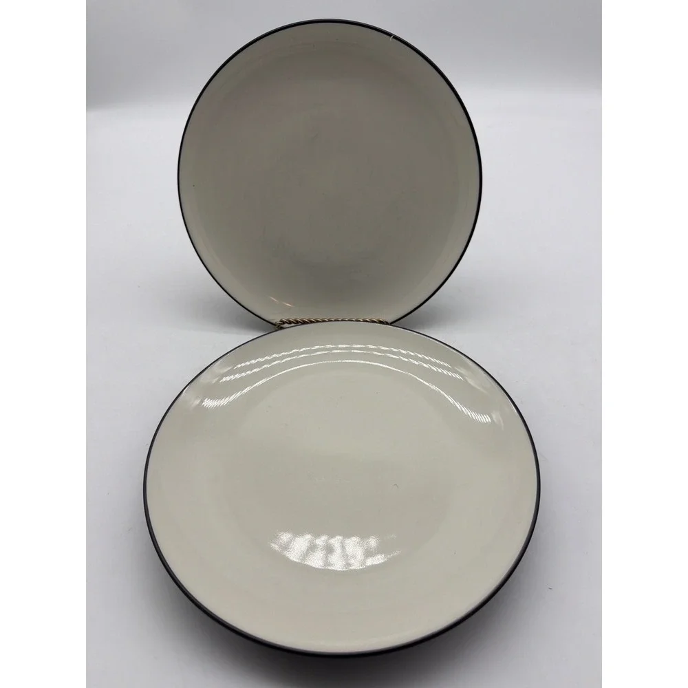3 Noritake COLORWAVE GRAPHITE‎ 8034 Salad Plates 8 1/4